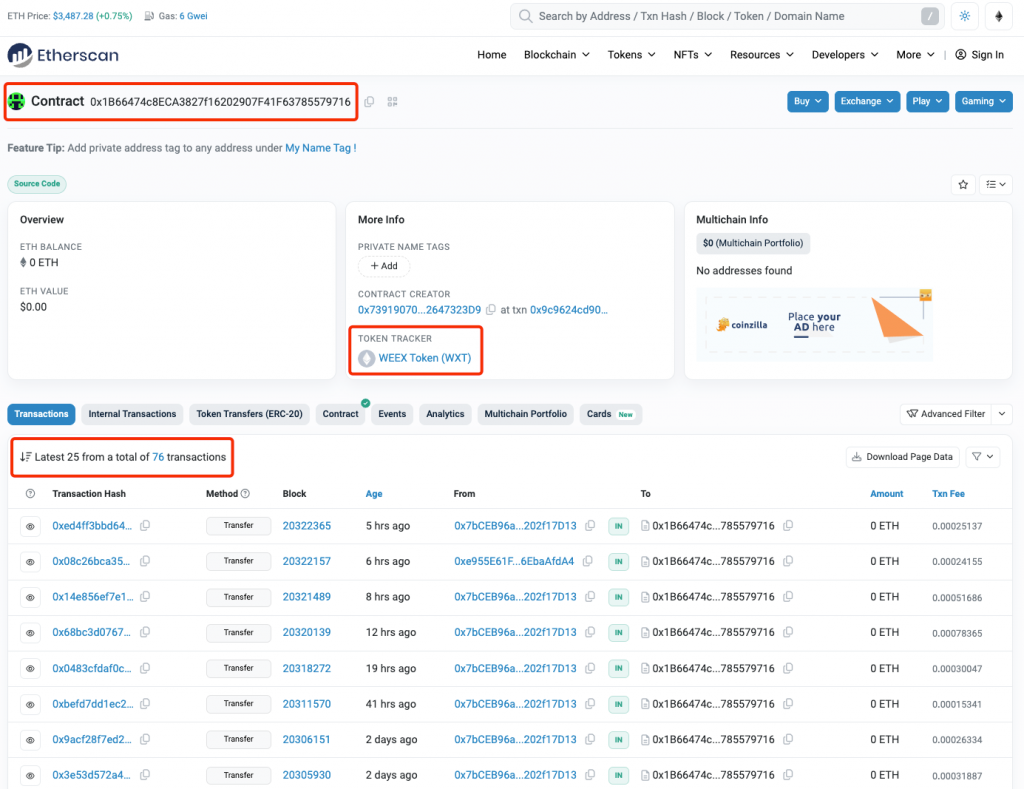 WEEX Token与Wirex Token同名不同币 如何避免加密货币转错地址？